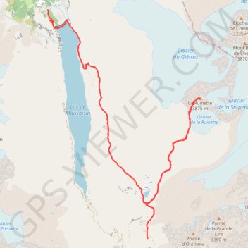 La Ruinette GPS track, route, trail