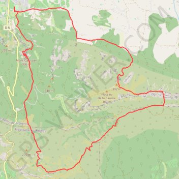 Grand tour dans les Alpilles à partir de Saint-Rémy-de-Provence GPS track, route, trail