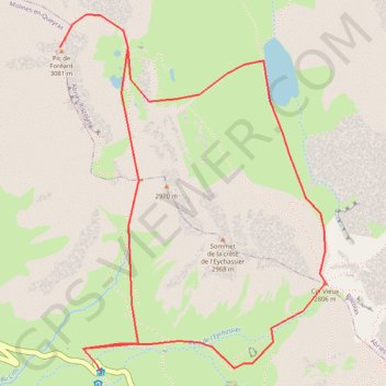 Pic de Foréant GPS track, route, trail