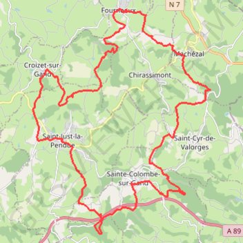 Rando des Crêtes - Fourneaux GPS track, route, trail