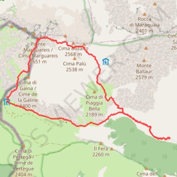 Carnino-marguereis-carnino GPS track, route, trail