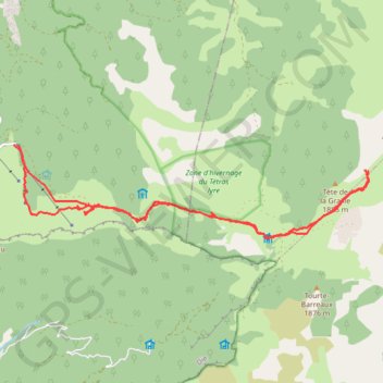 Plaine de la Queyrie GPS track, route, trail