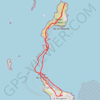 Les Iles Ebihens GPS track, route, trail