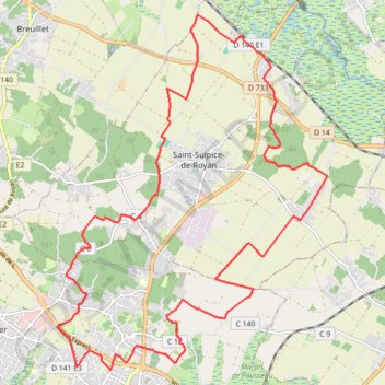 Saint-Sulpice-de-Royan 24 kms GPS track, route, trail