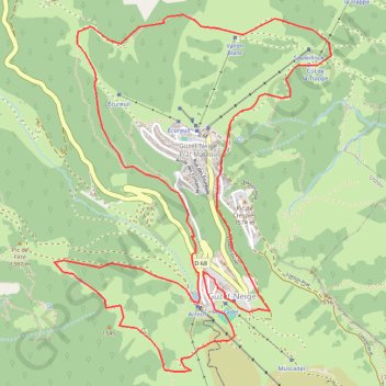 Le belvédère de Guzet GPS track, route, trail
