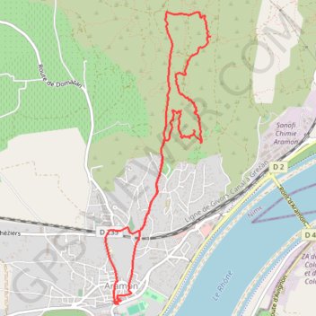 Les Capitelles d'Aramon GPS track, route, trail