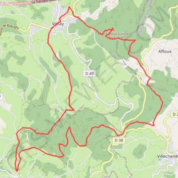 Montagnes du Matin - Violay GPS track, route, trail