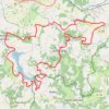 Lac hautes charente 43 kms GPS track, route, trail