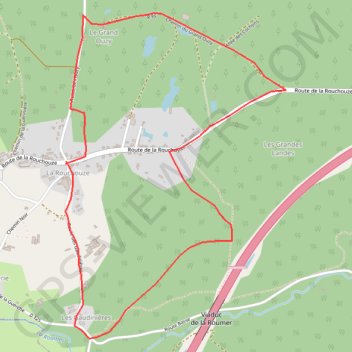 Boucle La Rouchouze GPS track, route, trail