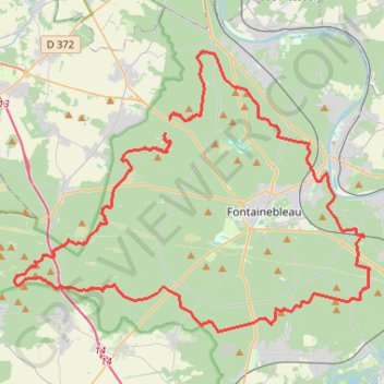 TMF (Tour du Massif de Fontainebleau) GPS track, route, trail