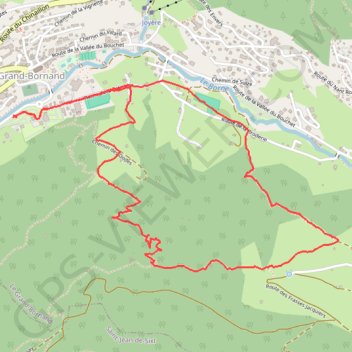 Le Grand-Bornand raquette GPS track, route, trail