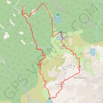 Le Grand Replomb GPS track, route, trail