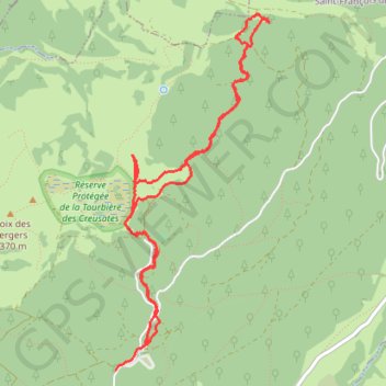 Refuge de la Plate (Bauges) GPS track, route, trail