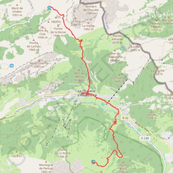 Traversée des Alpes - Étape 2 GPS track, route, trail