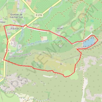 Maussane - Lagon Bleu GPS track, route, trail