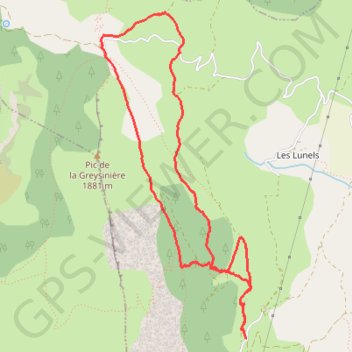 RSPG Les Brunets - Col de Gleize GPS track, route, trail