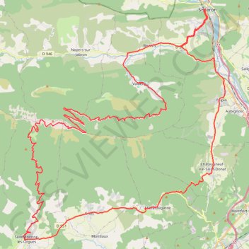 Montagne de Lure - Alpes de Haute-Provence GPS track, route, trail