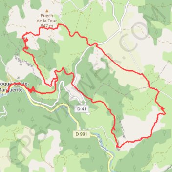 Rochers de Roques Altès GPS track, route, trail