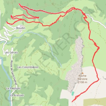 De Boudin vers le passage de la Charmette GPS track, route, trail