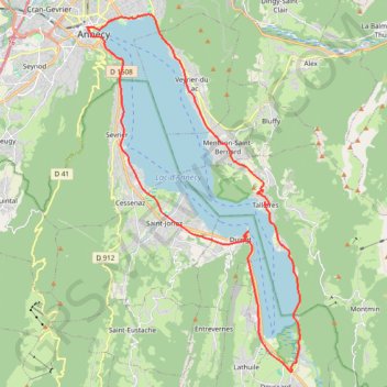 Tour du lac d'Annecy GPS track, route, trail