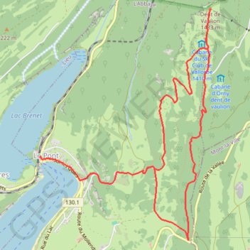 La Dent de Vaulion GPS track, route, trail