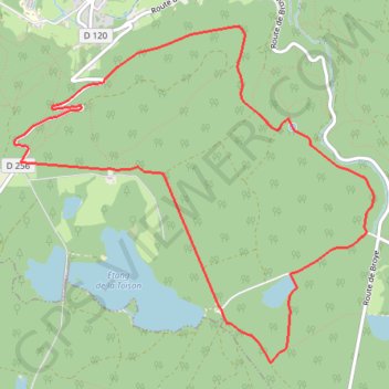 Étang des Cloix GPS track, route, trail