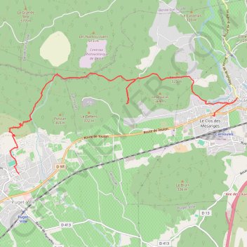 Puget-Ville - Carnoules GPS track, route, trail