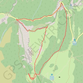 Tour du Toulau GPS track, route, trail