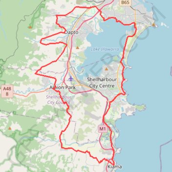 Southern Illawarra Circuit GPS track, route, trail