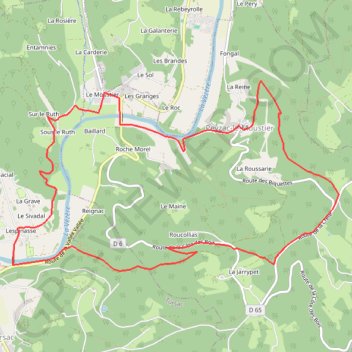 Lespinasse - Peyzac-le-Moustier GPS track, route, trail