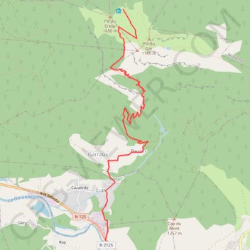 Tour Cagire-Burat etape 1 GPS track, route, trail