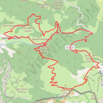 La descente de la Pierre Saint Martin GPS track, route, trail
