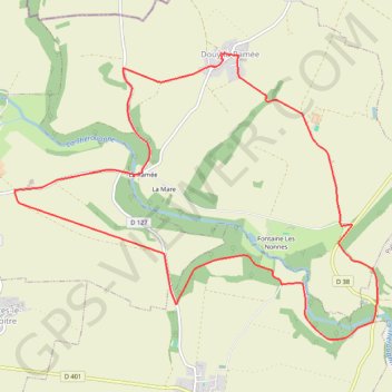 Douy la Ramée GPS track, route, trail