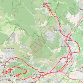 Mont Faron - Belgentier GPS track, route, trail