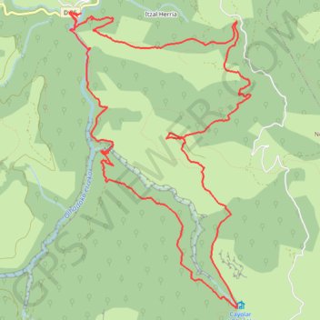 Tour des Canyon d'Holzarté et Olhadubi GPS track, route, trail