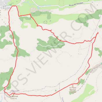 Autour du plateau de Caussols GPS track, route, trail