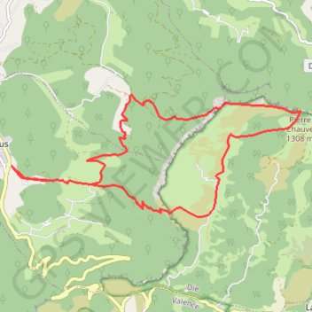 Randonnée au départ de Peyrus GPS track, route, trail