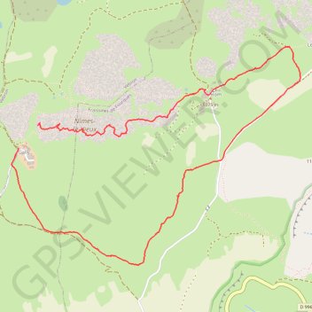 Nimes Le Vieux - Causse Méjean GPS track, route, trail