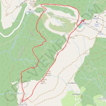 Mont Chéry GPS track, route, trail