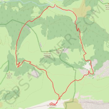 Pic Le Tousseau GPS track, route, trail