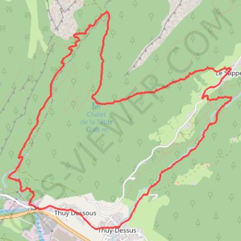 Tour de la Têtaz GPS track, route, trail