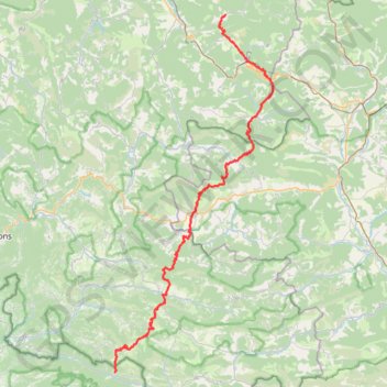 GR91 Randonnée de Miscon (Drôme) à Brantes (Vaucluse) GPS track, route, trail