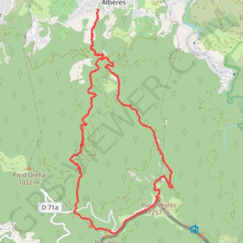 Puig Neulós GPS track, route, trail