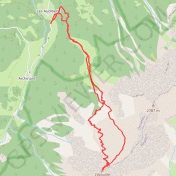 Aiguille d'Orcières GPS track, route, trail