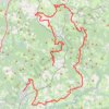 Tour des Monts d'Ambazac. De La Jonchère-Saint-Maurice à Ambazac (Haute-Vienne) GPS track, route, trail