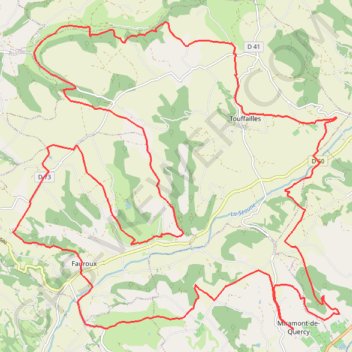 Rando de Miramont De Quercy GPS track, route, trail