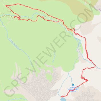 Lac de Maucapéra GPS track, route, trail