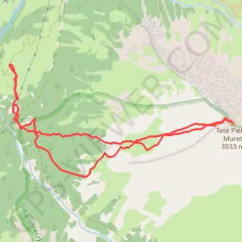 Tête Pierre Muret GPS track, route, trail