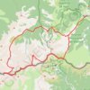 Pics de la Fossa del Gegant, de la Vaca, de l'Infern, du Géant, de Prats de Bassibès, de la Dona par la Carança depuis Mantet GPS track, route, trail