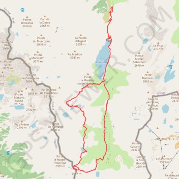 Tour des étangs de Soulcem GPS track, route, trail
